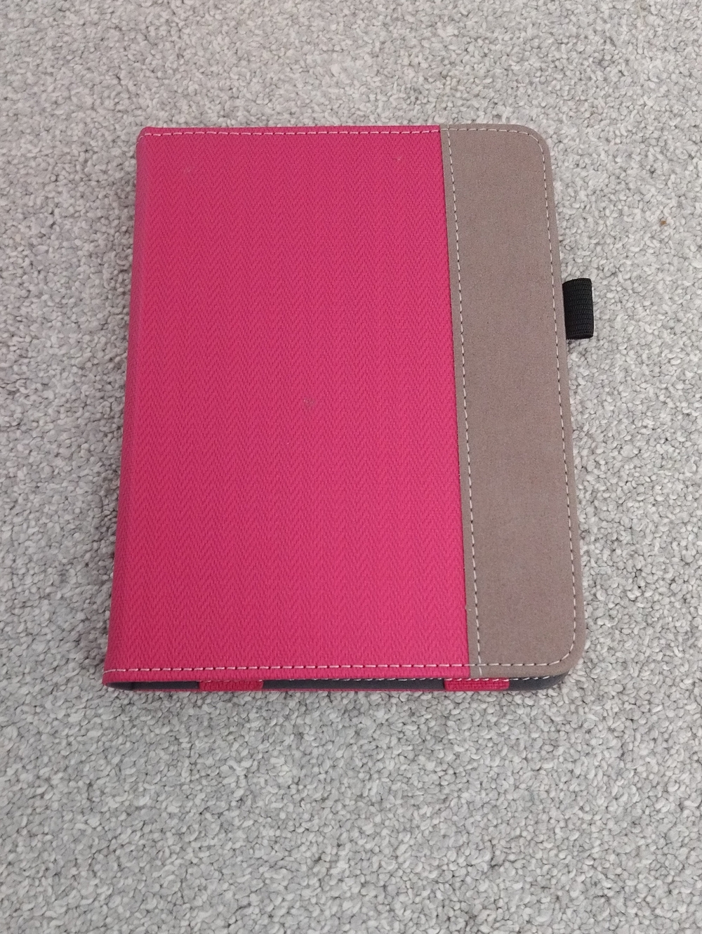Universal Pink Tablet Cover with Brown Accent